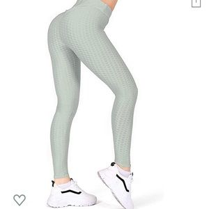 Grey High Waisted Yoga Pants-NEVER WORN